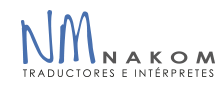 Logotipo NAKOM Traductores e Intérpretes